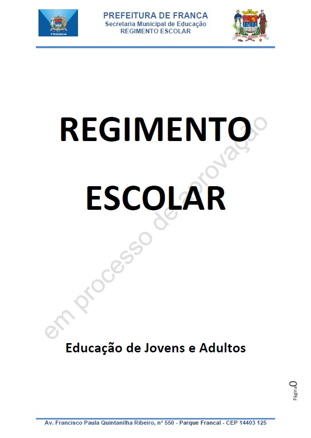 regimento EJA original