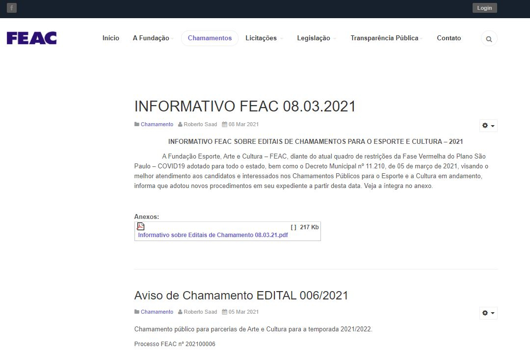 chamamentos original