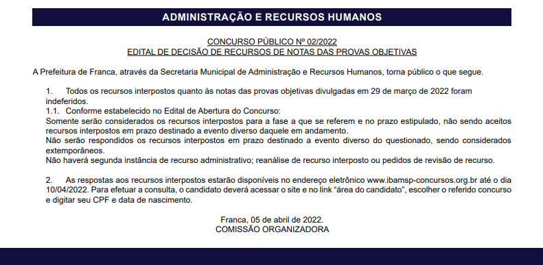 Concurso 02 2022